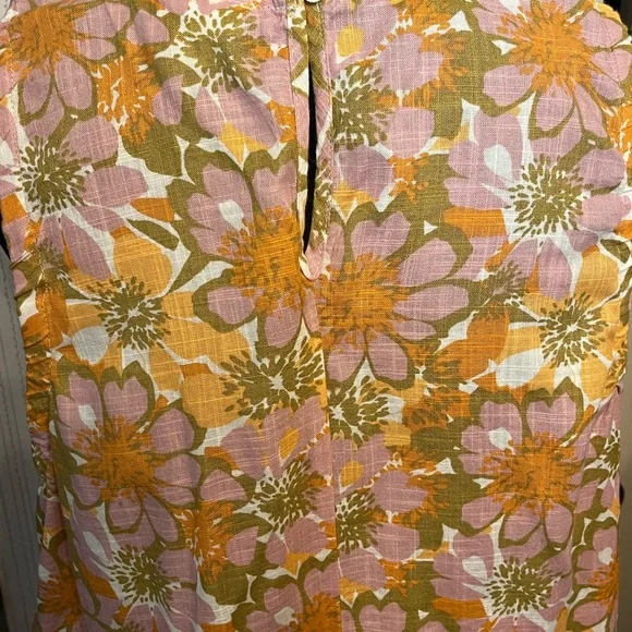 ANA Ginger Floral Dress in Yellow and Pink - Picture 4 of 4